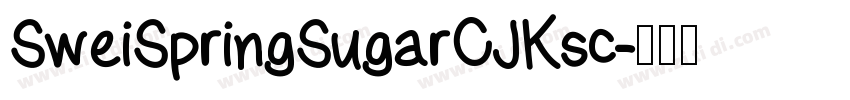 SweiSpringSugarCJKsc字体转换