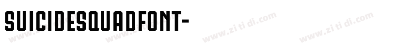 SuicideSquadFont字体转换