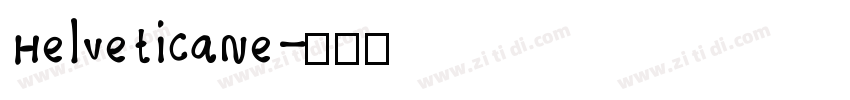 HelveticaNe字体转换