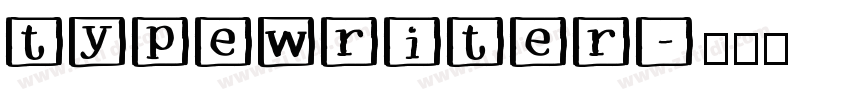 typewriter字体转换