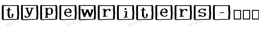 typewriters字体转换