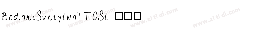 BodoniSvntytwoITCSt字体转换