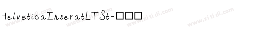 HelveticaInseratLTSt字体转换
