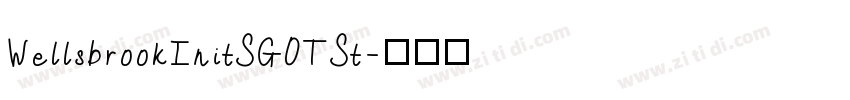 WellsbrookInitSGOTSt字体转换