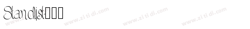 Standlist字体转换
