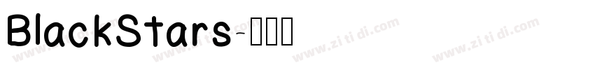 BlackStars字体转换