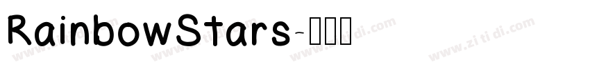 RainbowStars字体转换