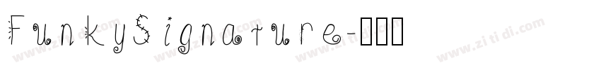 FunkySignature字体转换