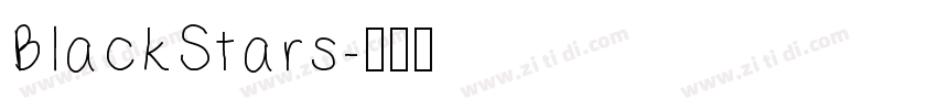 BlackStars字体转换