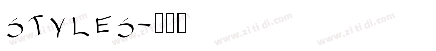 styles字体转换