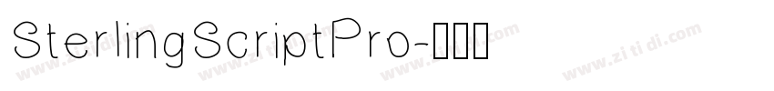 SterlingScriptPro字体转换