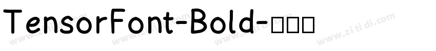 TensorFont-Bold字体转换
