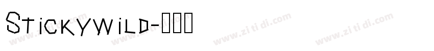 Stickywild字体转换