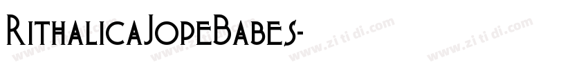RithalicaJopeBabes字体转换