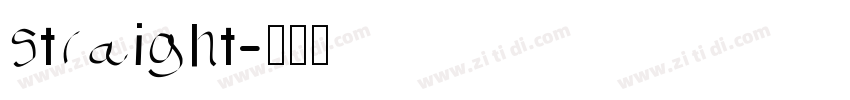 straight字体转换