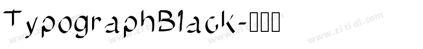 TypographBlack字体转换