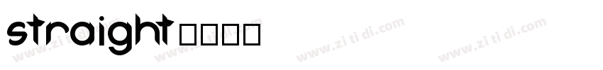 straight字体转换