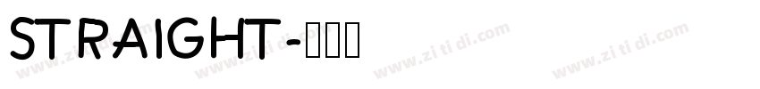 straight字体转换