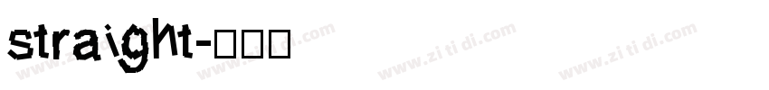 straight字体转换