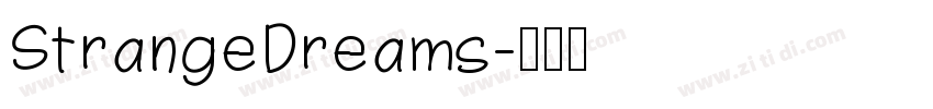 StrangeDreams字体转换