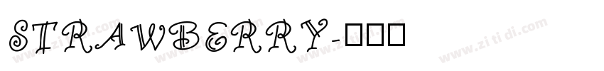 STRAWBERRY字体转换