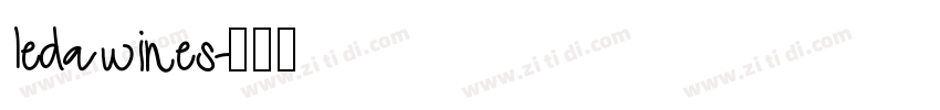 ledawines字体转换