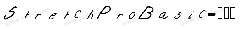 StretchProBasic字体转换
