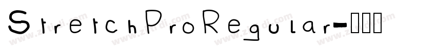 StretchProRegular字体转换