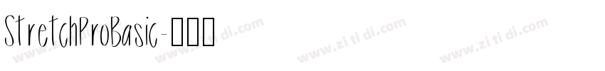 StretchProBasic字体转换