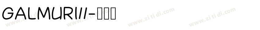 Galmuri11字体转换