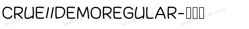crue11demoregular字体转换