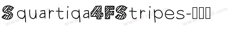 Squartiqa4FStripes字体转换