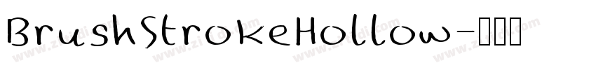 BrushStrokeHollow字体转换