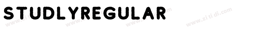 StudlyRegular字体转换