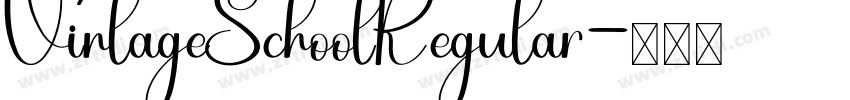 VintageSchoolRegular字体转换