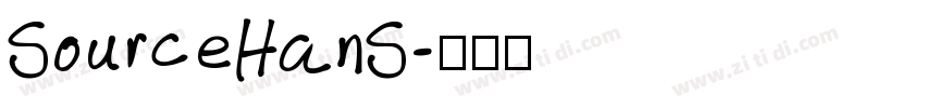 SourceHanS字体转换