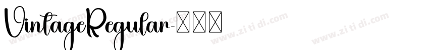 VintageRegular字体转换