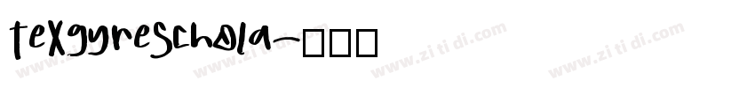 TeXgyreSchola字体转换