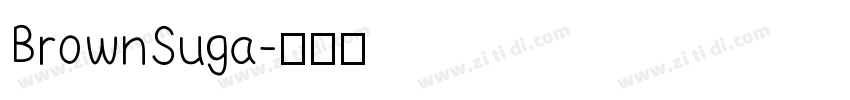 BrownSuga字体转换