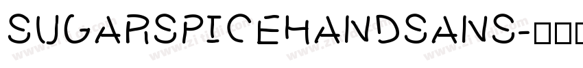 SugarSpiceHandSans字体转换