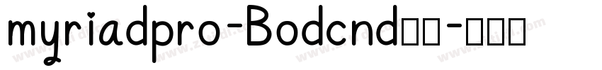 myriadpro-Bodcnd粗体字体转换