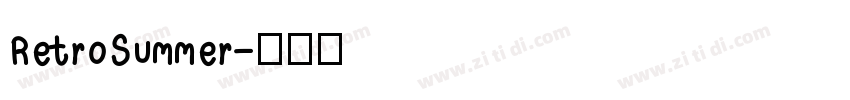RetroSummer字体转换
