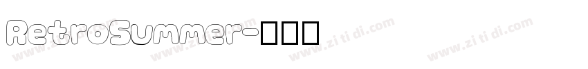 RetroSummer字体转换