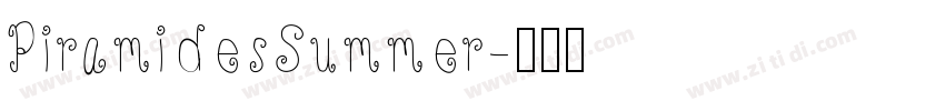 PiramidesSummer字体转换