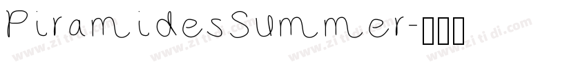 PiramidesSummer字体转换
