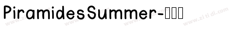 PiramidesSummer字体转换