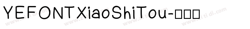 YEFONTXiaoShiTou字体转换