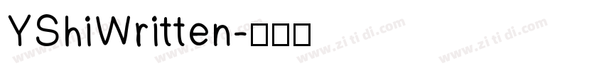 YShiWritten字体转换