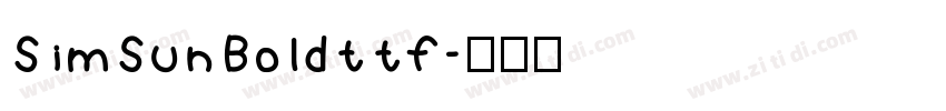 SimSunBoldttf字体转换