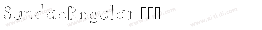 SundaeRegular字体转换